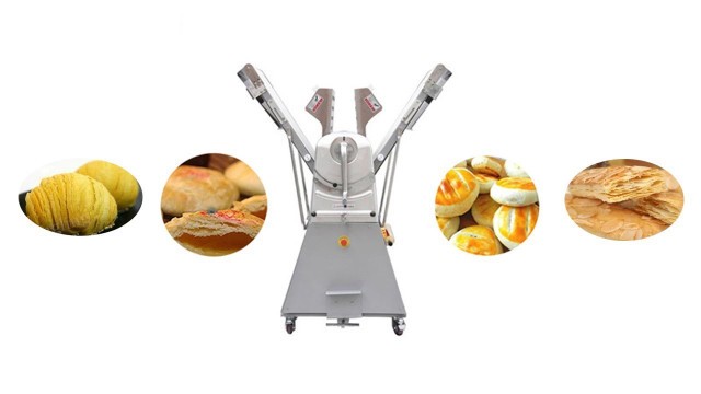 'Automatic Food Processor Croissant Machine Pastry Dough Sheeter Bread crisp machine Egg tart crisp'