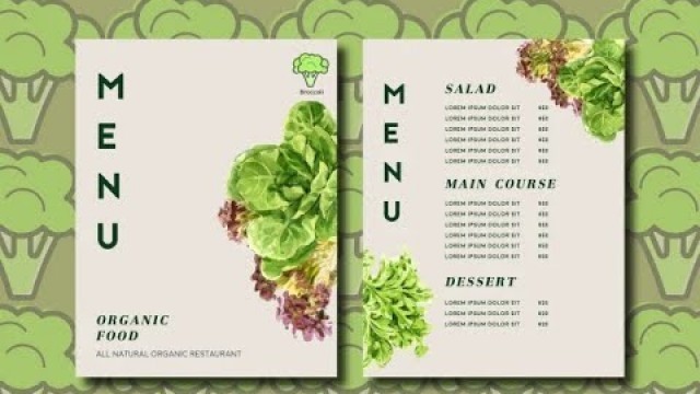 'Design professional food menu, restaurant menu or price list'