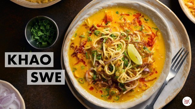 'Khao Swe Recipe | Veg Burmese Khow Suey | How to make Coconut Milk | Chef Sanjyot Keer'