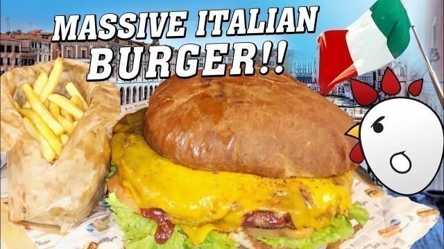 'Italian Kiloburger Gourmet Man vs Food Challenge in Eastern Italy!!'