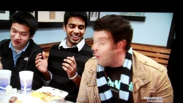 'Real Life Harold & Kumar sighting on Man vs Food in Chaple Hill NC UNC funny Tosh.0'