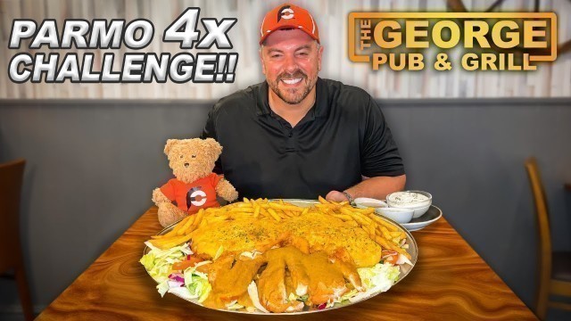 'It Had Never Been Done Before!! The George\'s Quadruple Chicken Parmo Challenge + Katsu Curry!!'