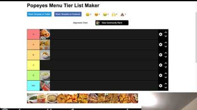 'Popeye\'s Food Menu Tier List'