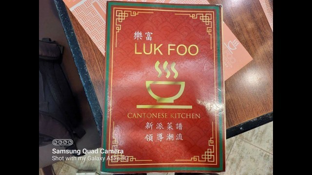 'Luk Foo Cantonese restaurant Menu, food bundles and price list'