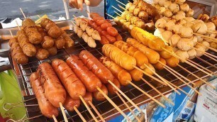 'Thai street food in Bangkok worthing menu list Sukhumvit videos Steamed Corn 태국 여행 음식'