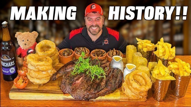 'Toughest Steak Challenge I\'ve Ever Tried!! Undefeated 60oz Scottish Rump Steak Challenge!!'