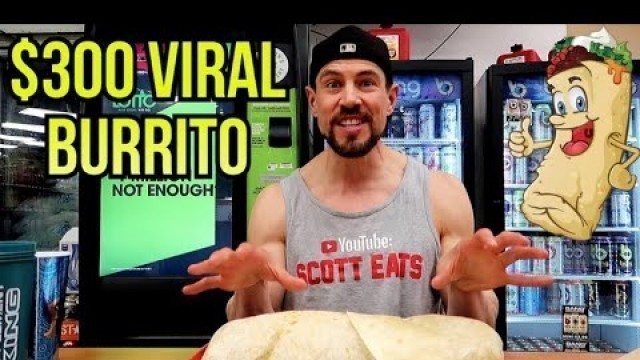 '$300 CASH PRIZE | VIRAL BURRITO CHALLENGE-Joel Hansen | Almost 7lbs in 7 minutes | Man Vs Food'