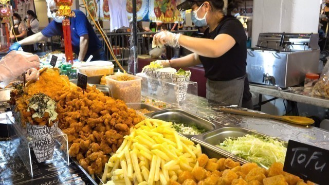 'Pop Corn Chicken, Chicken Katsu, Fried Tofu. London Asian Street Food'