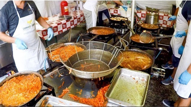 'Traditional Italian Fried Food Mix. Street Food from Piedmont, Italy'