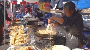 '수제튀김 Selling 3,000 pieces a day!? Popular Handmade Fried Food Shop in 5-Day Market'