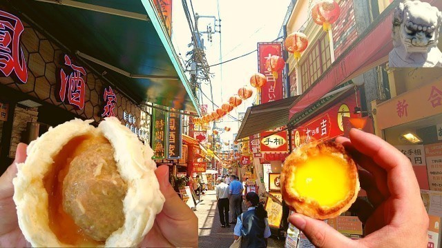 'THE BEST Japan\'s Street Food Tour | 1 day in Yokohama China Town, Japan'