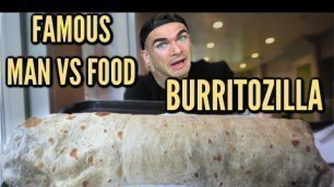 'FAMOUS BURRITOZILLA BURRITO CHALLENGE in San Jose Caliornia! From Man Vs Food!'