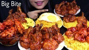 'ASMR CHICKEN LOLLIPOP,FRIED RICE,GOBI MANCHURIAN,SPICY NOODLES || food videos'