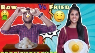 'RAW Vs FRIED Food Challenge |Food Challenge | Jenni\'s Hacks'