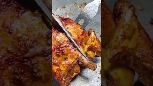 'Can you eat Spicy Grilled Chicken Japanese Street Food #grilledchicken #streetfood #japanesefood'