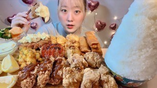 'ASMR 揚げ物色々を食べる Various Fried  Foods【日本語字幕】【咀嚼音/ Mukbang/ Eating Sounds】'