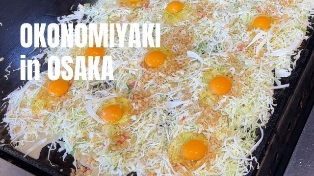 'Cheap and Tasty Osaka OKONOMIYAKI | Japanese Street Food | TEPPANYAKI'