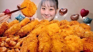 'ASMR いろんなコロッケ2kg Fried Foods【日本語字幕】【咀嚼音/ Mukbang/ Eating Sounds】'