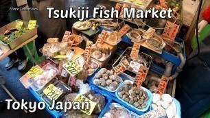 'TSUKIJI FISH MARKET - Japanese Street Food In Tokyo Japan'