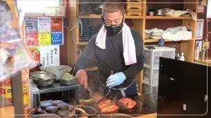 '【肉最強伝説】博多の名物おっさん菊リンが焼く最強のステーキ japanese street food steak'