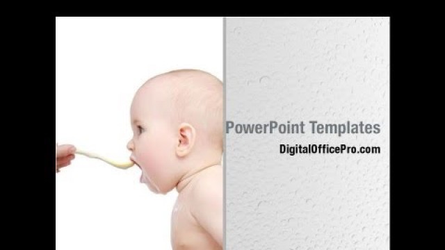 'Baby Food PowerPoint Template Backgrounds - DigitalOfficePro #00072'