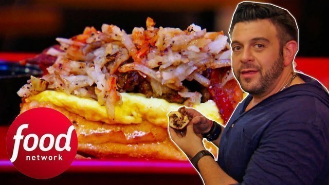 'Adam Tries The Secret Menu \"Breakfast Sandwich Of Dreams\" | Secret Eats With Adam Richman'