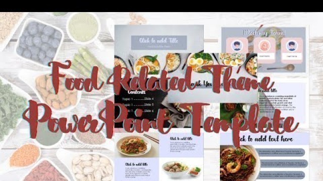 'Food Related Theme PowerPoint Template Free