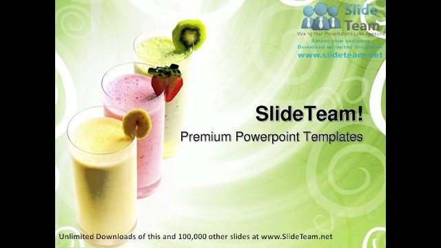 'Fruit Smoothies Food PowerPoint Templates Themes And Backgrounds ppt designs'