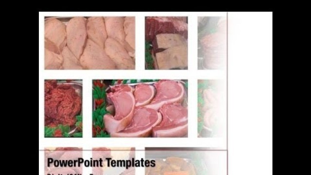 'Fast Food Ingredients PowerPoint Template Backgrounds - DigitalOfficePro #03614'