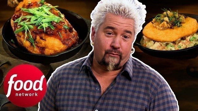 'Guy Fieri Judges Super Chefs\' Sweet-And-Sour Pot Pie Challenge | Guy\'s Grocery Games'