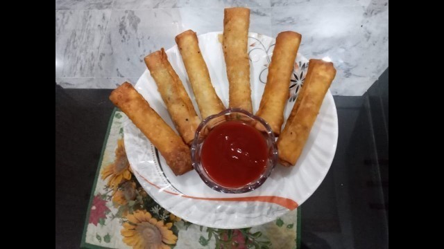 'Chicken Vegetable Spring Rolls Recipe by Living Food'