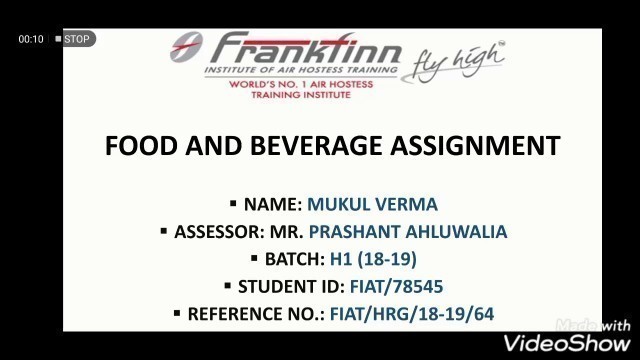 'Frankfinn food and beverage ppt'