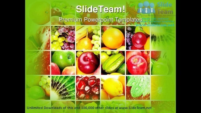 'Fresh And Healthy Fruits Food PowerPoint Templates Themes And Backgrounds ppt slide designs'