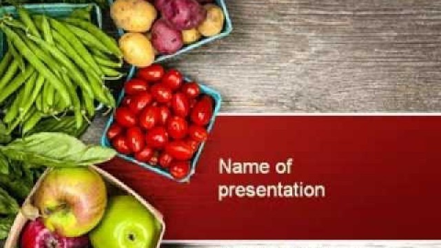 'Fruit and Veg PowerPoint Template by PoweredTemplate.com'