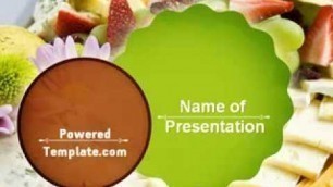 'Baby Shower Food PowerPoint Template by PoweredTemplate.com'