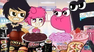 'Convenience Store BLACK PINK Food x Real Life Humanized Alphabet Lore F & P | Animación española'