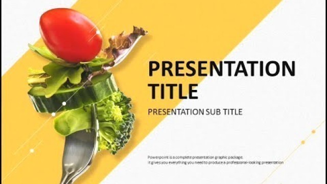 'diet animated ppt template'