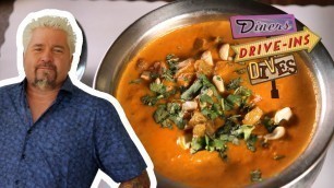 'Guy Fieri Tries an Incredible Chicken Tikka Masala | Diners, Drive-Ins and Dives | Food Network'