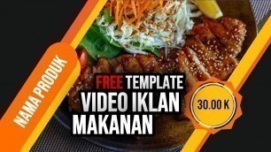 'BG PPT l FREE TEMPLATE VIDEO IKLAN MAKANAN DENGAN POWERPOINT #02'