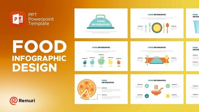 'Food Powerpoint Template Free (Infographic Design) #5'