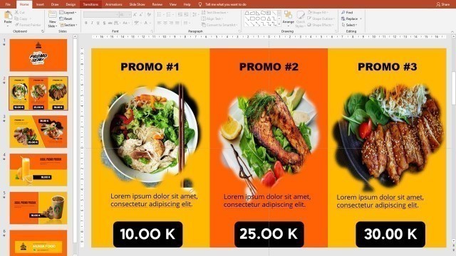 'FREE TEMPLATE VIDEO IKLAN MAKANAN DENGAN POWERPOINT'