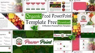 'Organic Food PowerPoint Template Free Download'