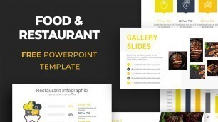 'Free Food & Restaurant PowerPoint Template'