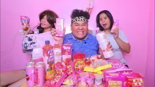 'WE only ate PINK FOOD na naging HAUL (with Joga Gurl & Shinlie)'