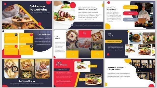 'Restoran PPT Template Free Download | Template PPT Makanan'