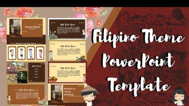 'Filipino Theme PowerPoint Template Free