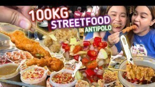 '100KG STREETFOODS in ANTIPOLO | ISAW, PROBEN, CHICKEN SKIN and NECK, CALAMARES'