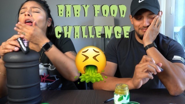 'Disgusting Baby Food Challenge! | She threw it all up 