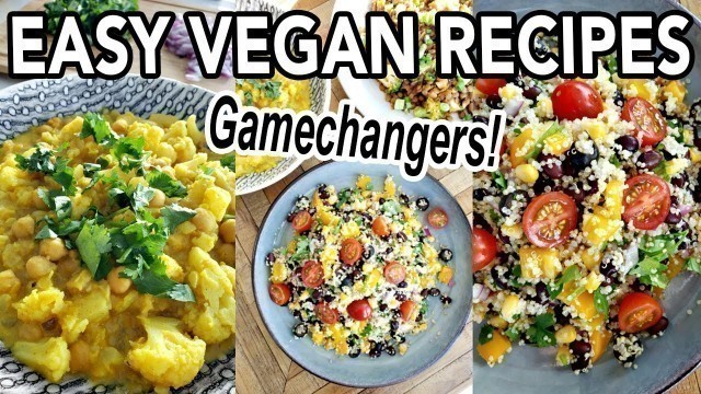 'EASY VEGAN RECIPES FOR BEGINNERS (whole foods plant based, oil-free) // The Gamechangers Recipes'