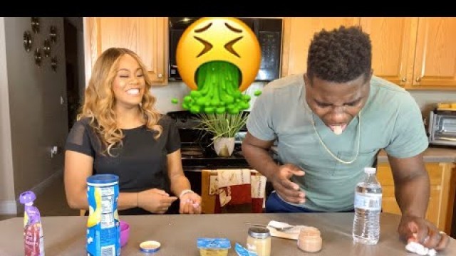 'EAT BABY FOOD CHALLENGE ** SOMEONE THROW UP**'